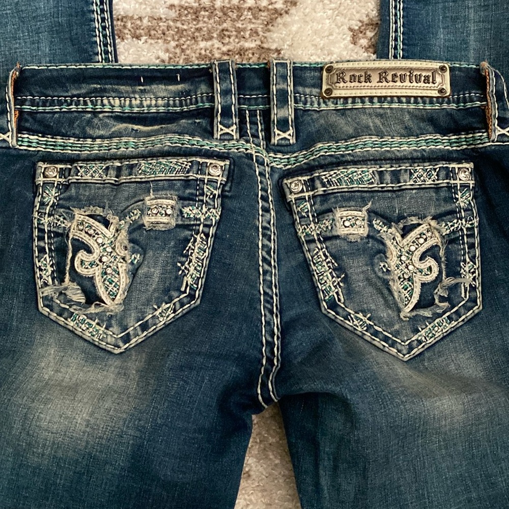 Womens rock revival jeans size 28